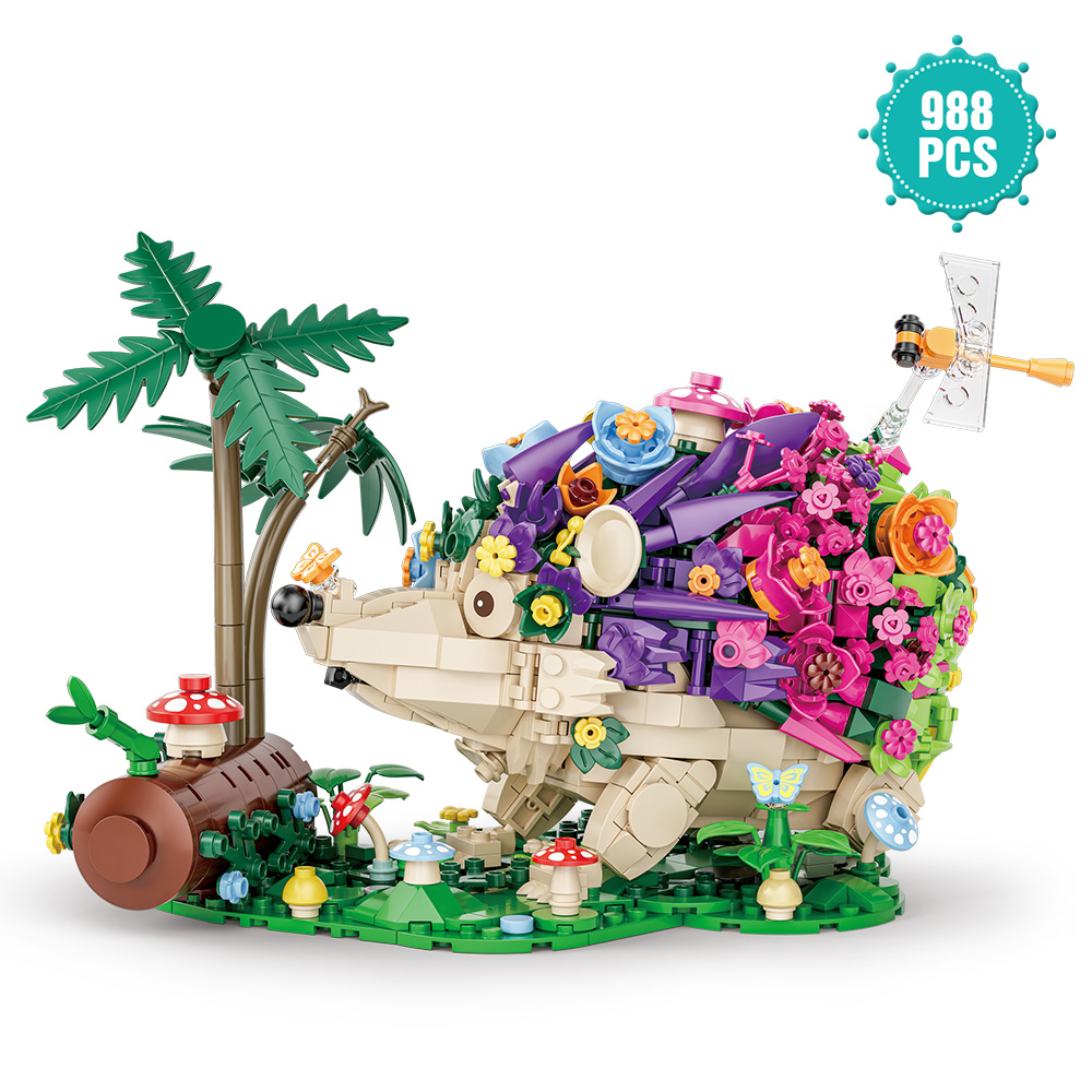 Plant Parent Gifts - Set Blok Bangunan Bunga, Hadiah Model