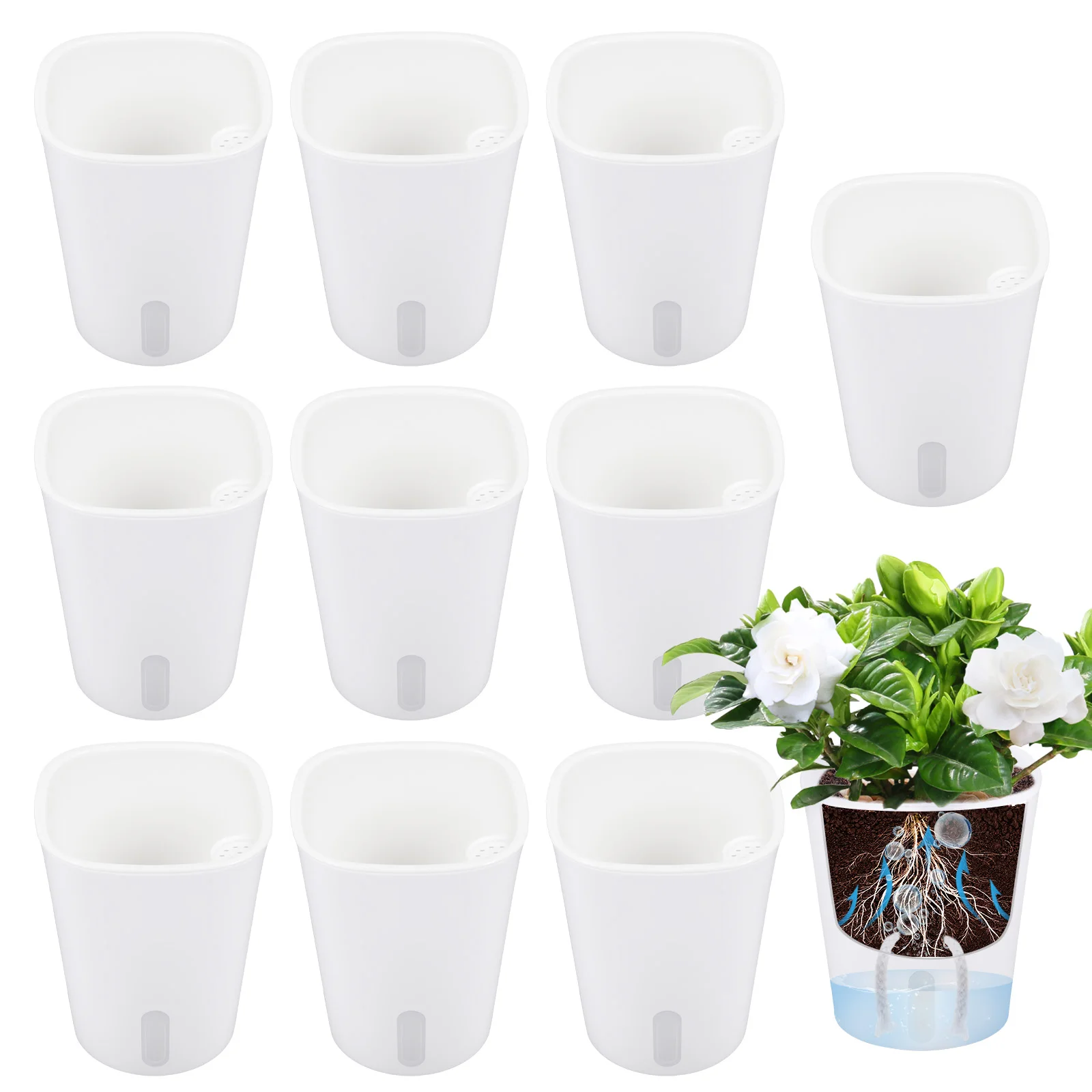 Plant Parent - 10 Buah Pot Bunga Hidroponik Malas