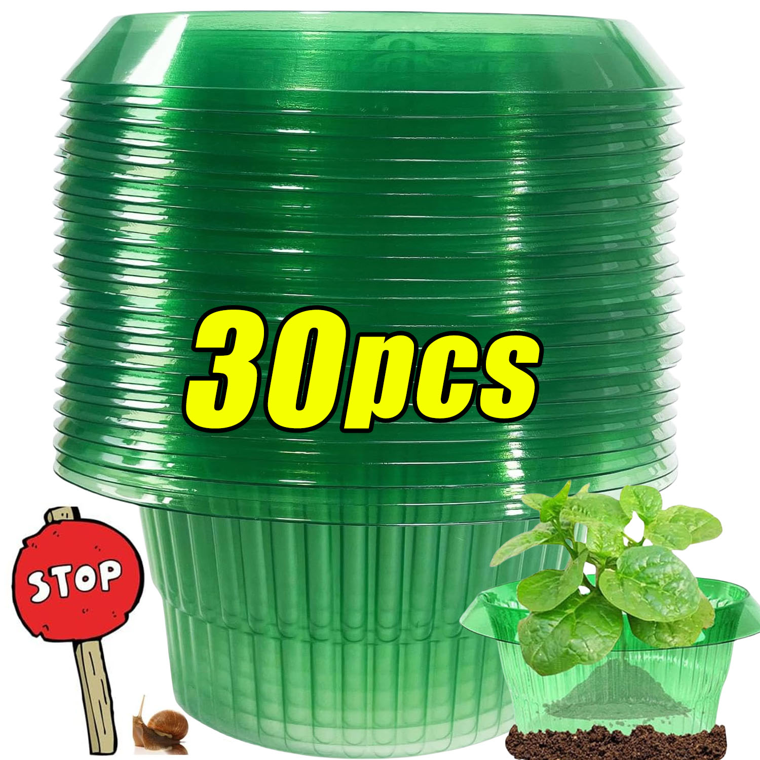 Plant Parents - 1/30 Buah Cincin Pelindung Siput Tanaman